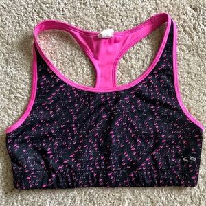 Pink and Black Champion Sports Bra